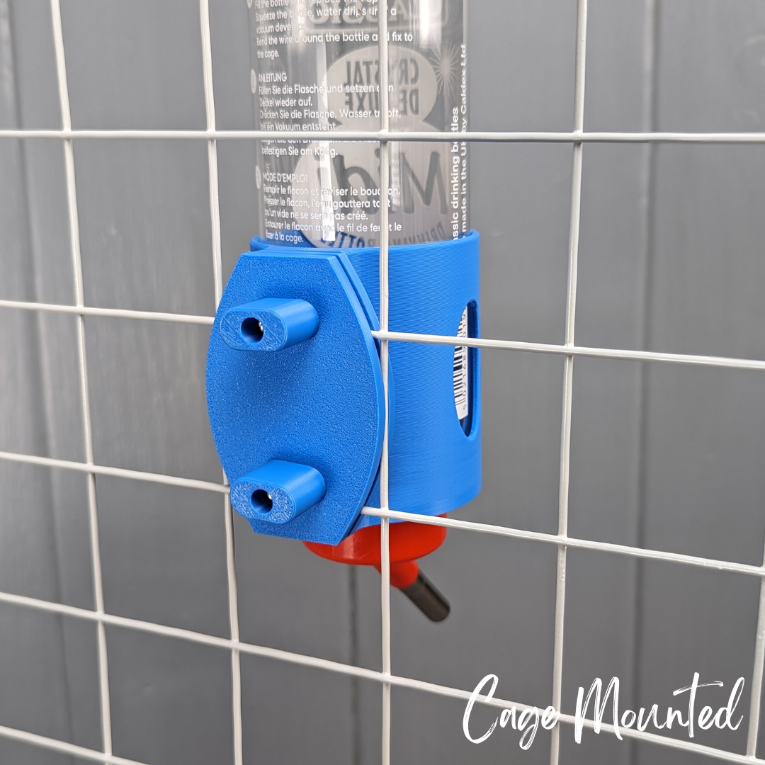 SINGLE Cage/Wall Mounted Water Bottle Holder - Sky Blue - TRADE-4