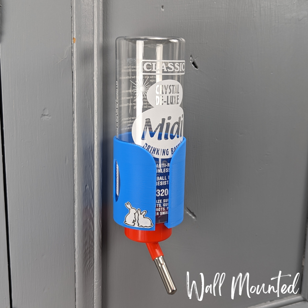 SINGLE Cage/Wall Mounted Water Bottle Holder - Sky Blue - TRADE-2