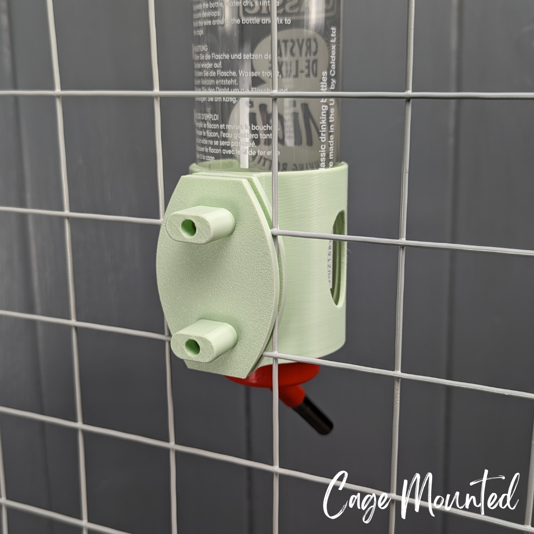 Guinea Pig & Rabbit Water Bottle Holder - Pastel Green-4