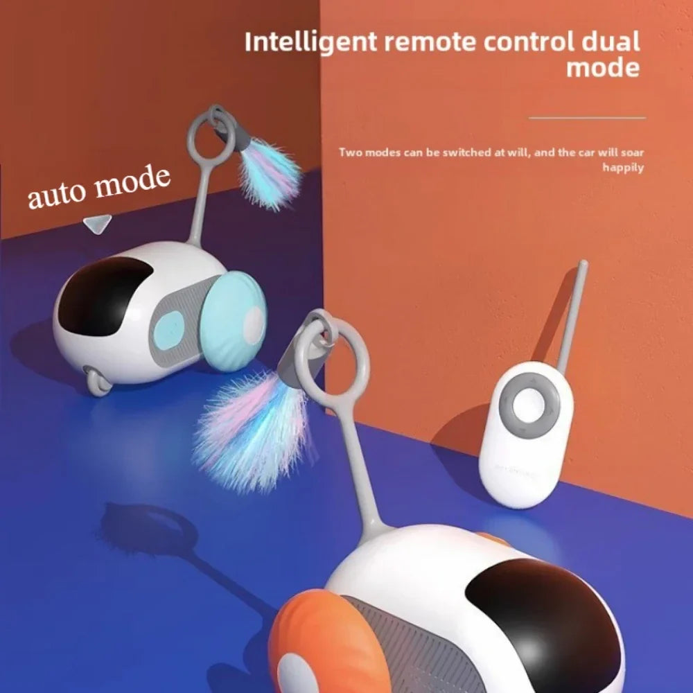 Interactive Smart Cat Toy Car-3
