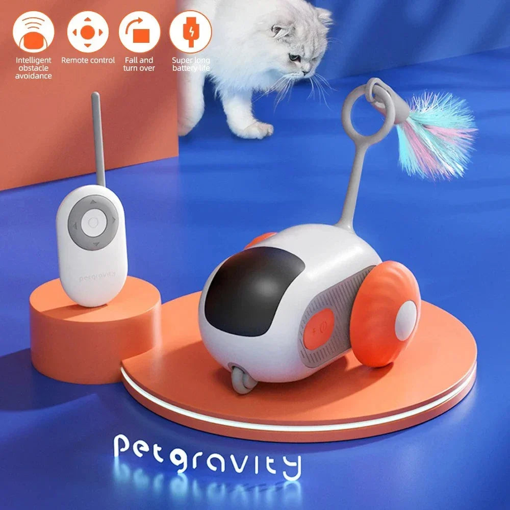 Interactive Smart Cat Toy Car-4