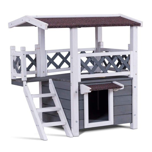 Cusca cu doua nivele pentru caini si pisici-0