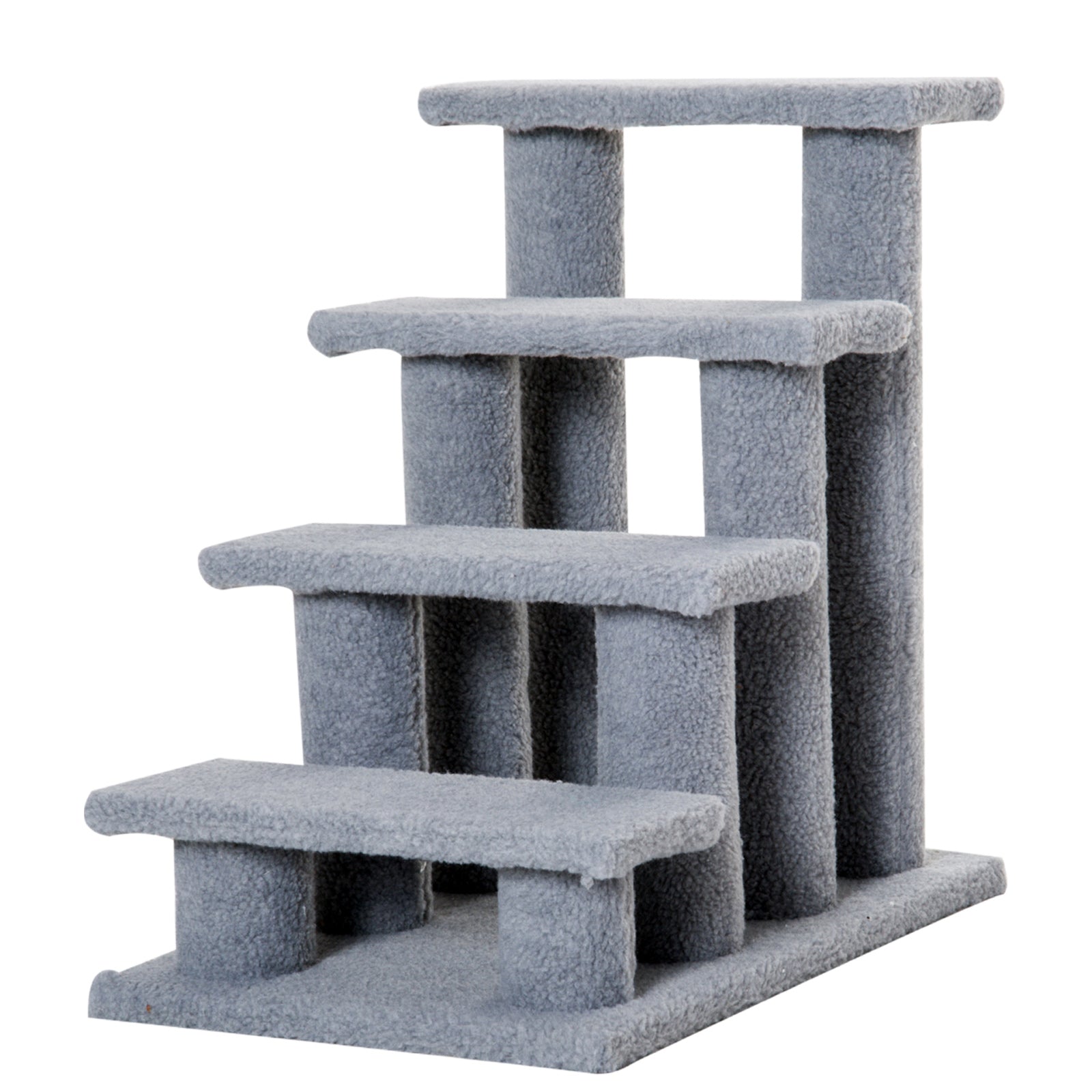 Pet Stair Pet Steps for Bed Cat Little Older Animal Climb Ladder Portable Pet Access Assistance 63.5x43x60cm Grey-0