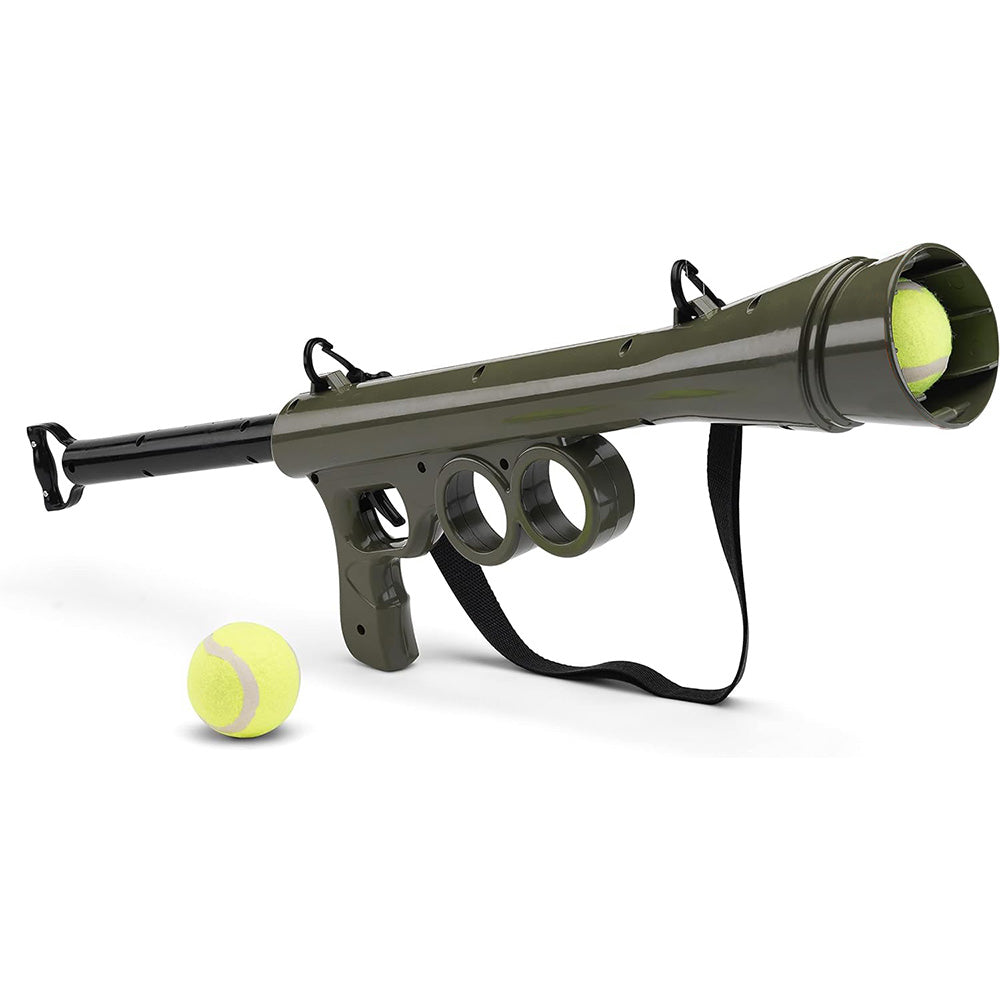 Pistol de jucarie lansator de mingi pentru caini-0