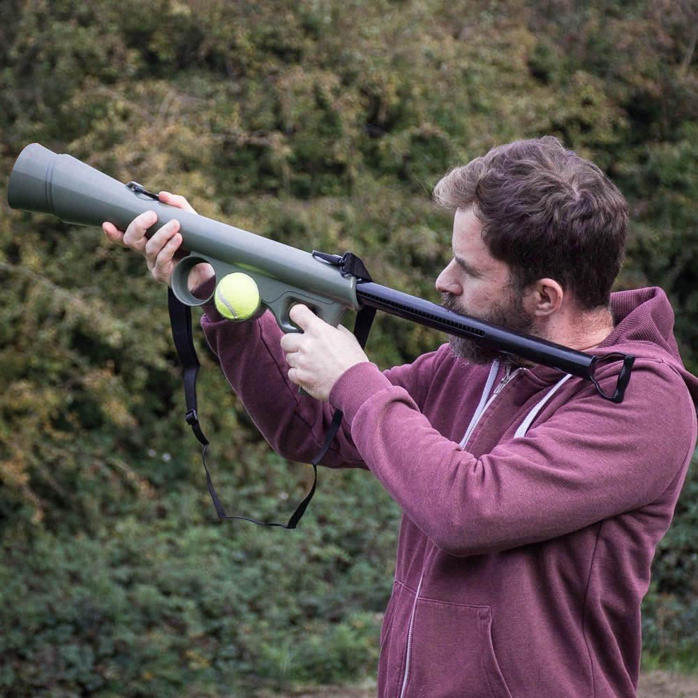 Pistol de jucarie lansator de mingi pentru caini-1